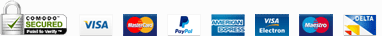 PayPal and credit/debit cards accepted