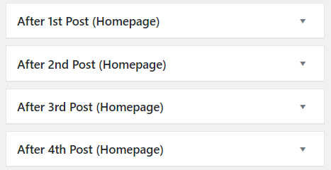 After post widget sections