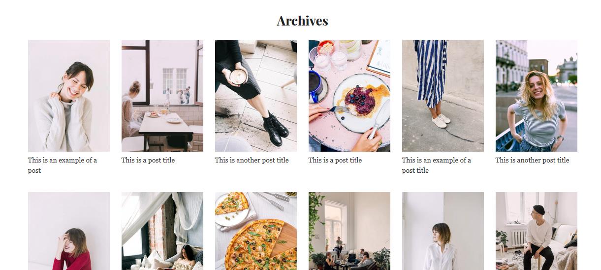 WordPress image archives